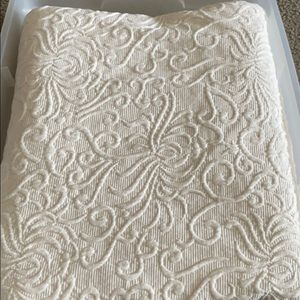 King Matelasse coverlet